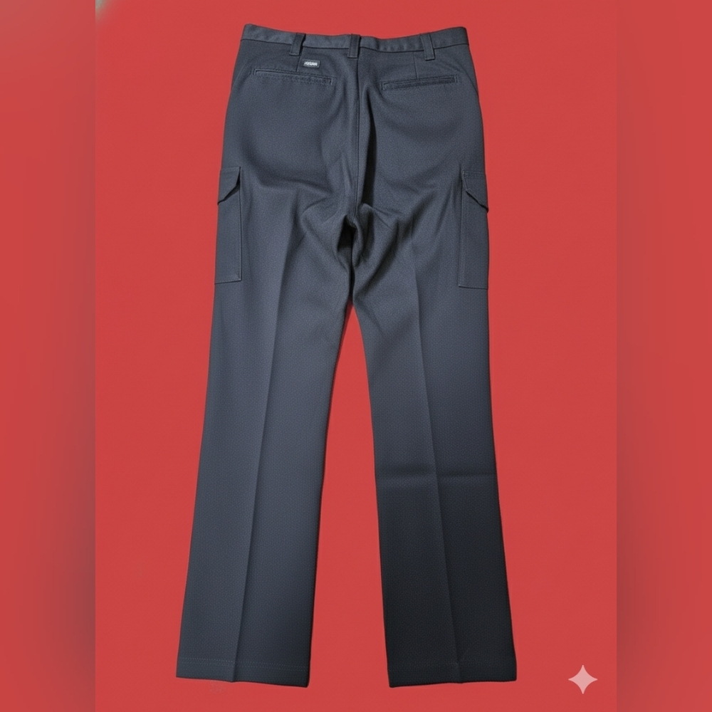 Men's Black Cargo Pants, COMFORT FLEX - Picture 2 of 3